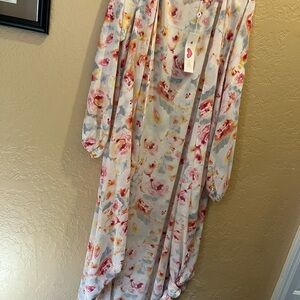 Floral Long Sleeve kimono